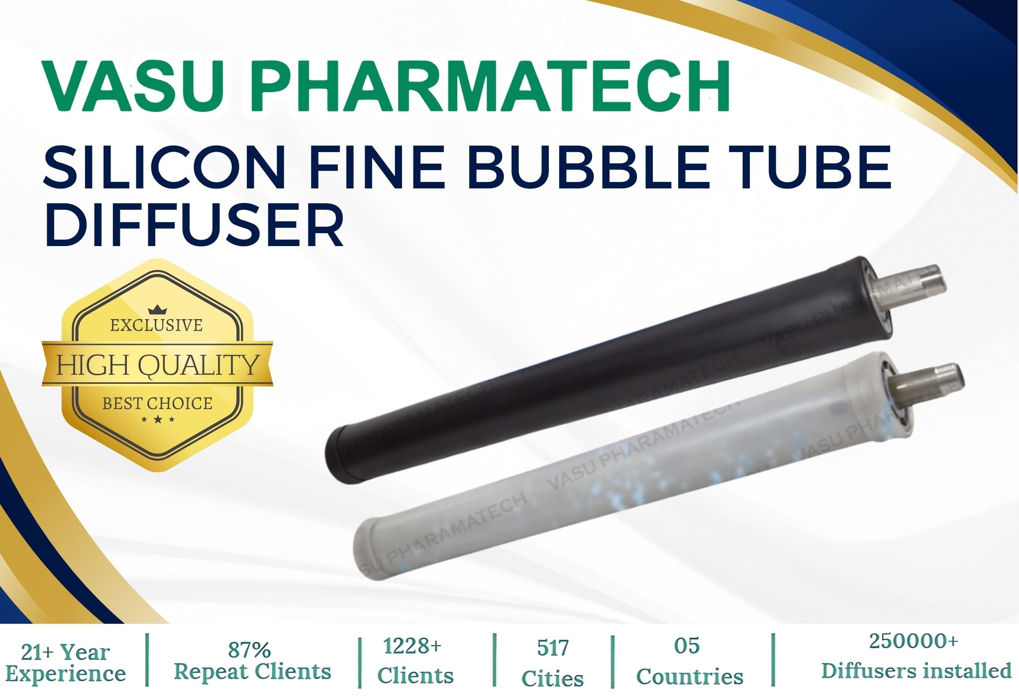 Silicon Fine Bubble Tube Diffuser
