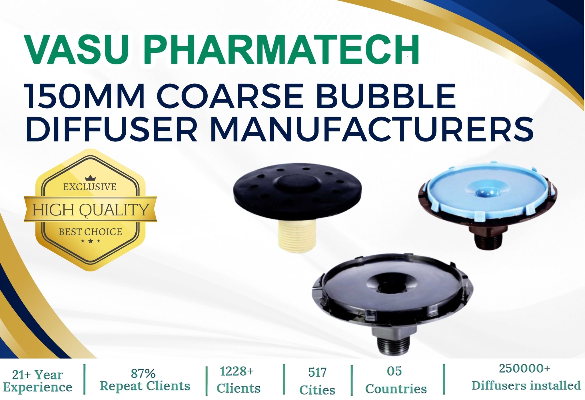 150mm Coarse Bubble Diffuser Manufacturers