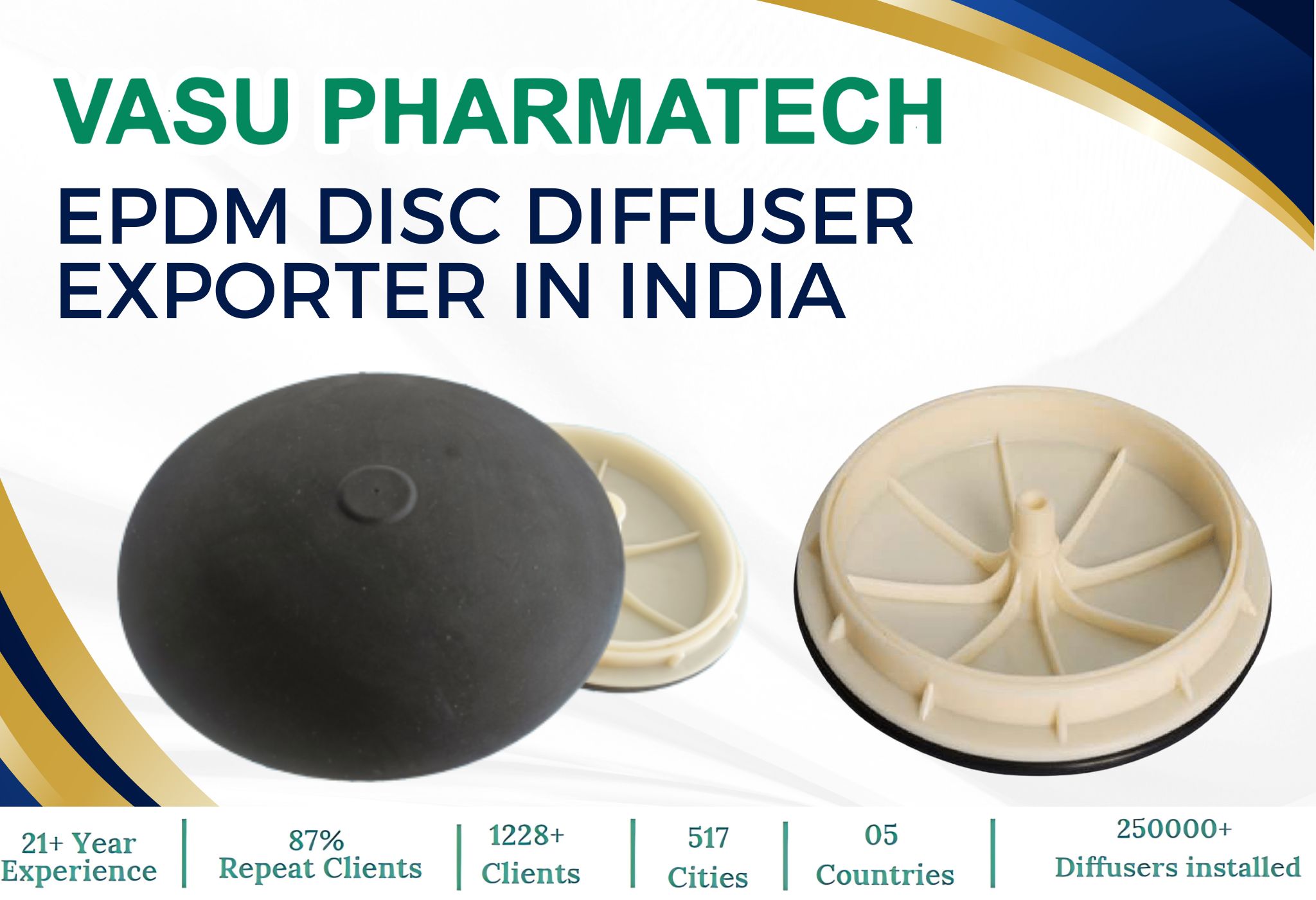 EPDM Disc Diffuser Exporter in India