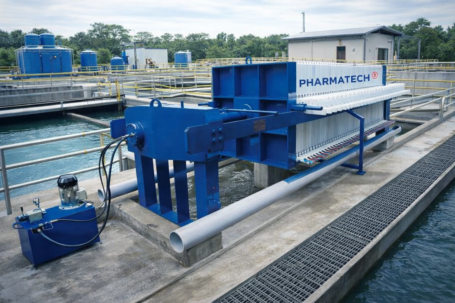fiter press machine for water treatment plant