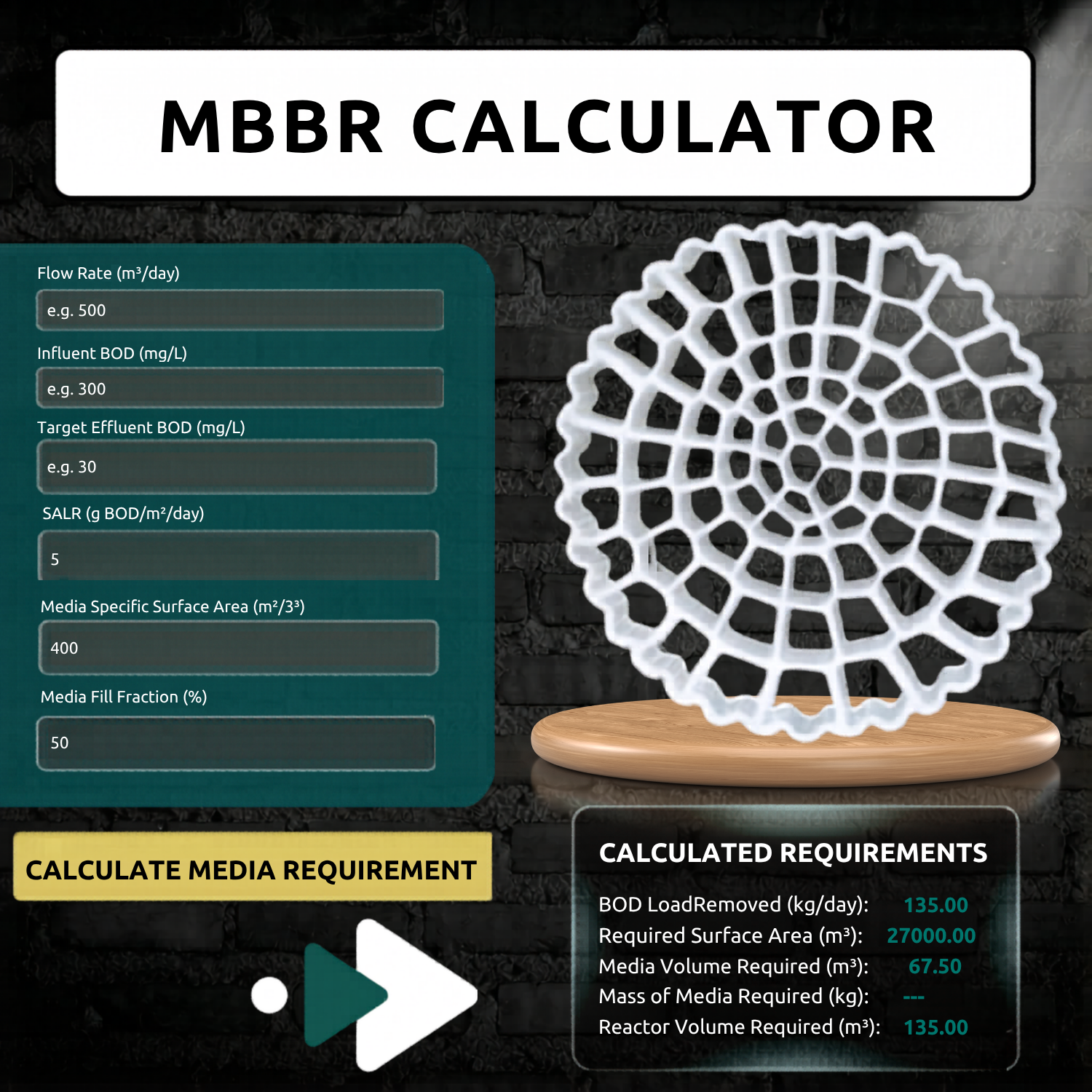 MBBR Calculator
